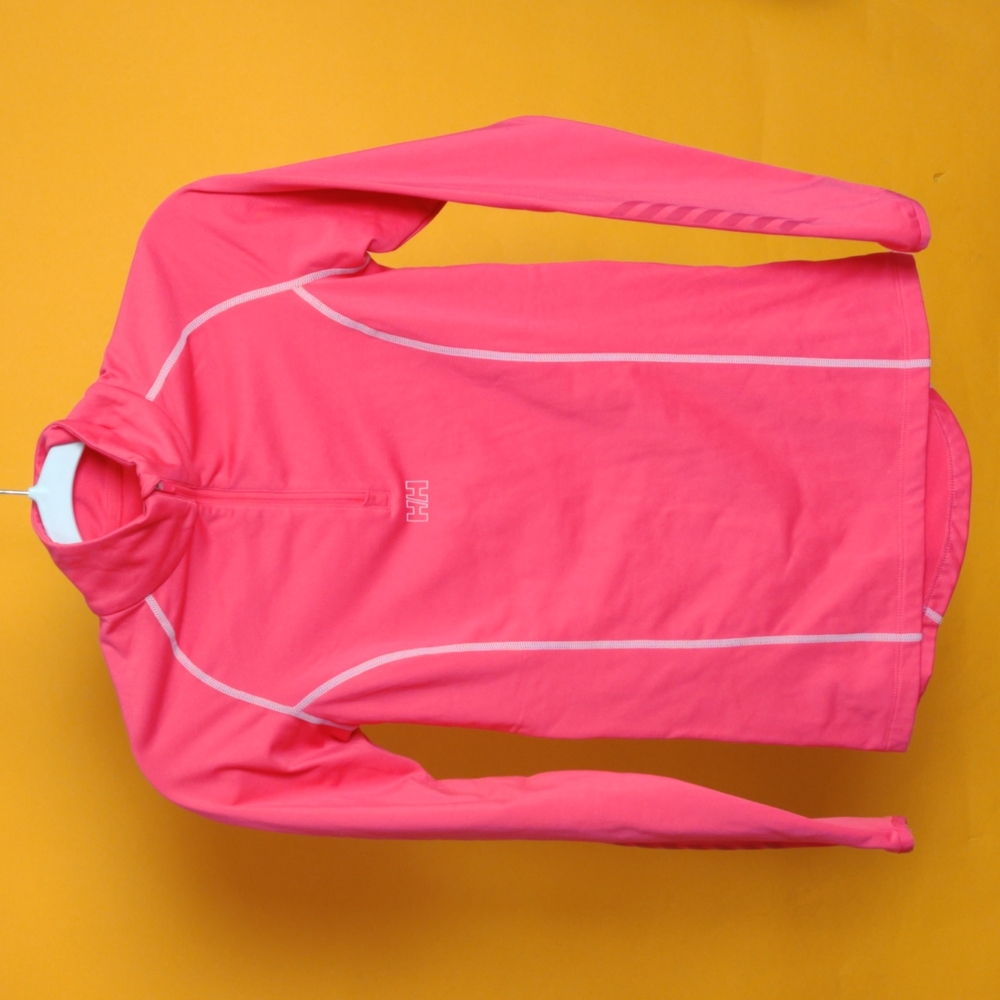 Helly Hansen Women Base Layer sweater sport running hiking 1/3 zip sz S